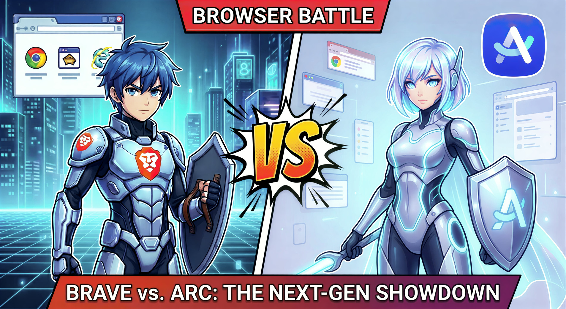 Brave vs Arc 2026 comparison: cross-platform vs Mac/Windows only, Shields privacy vs Spaces productivity, Leo AI vs Arc Max, plus Dia browser preview