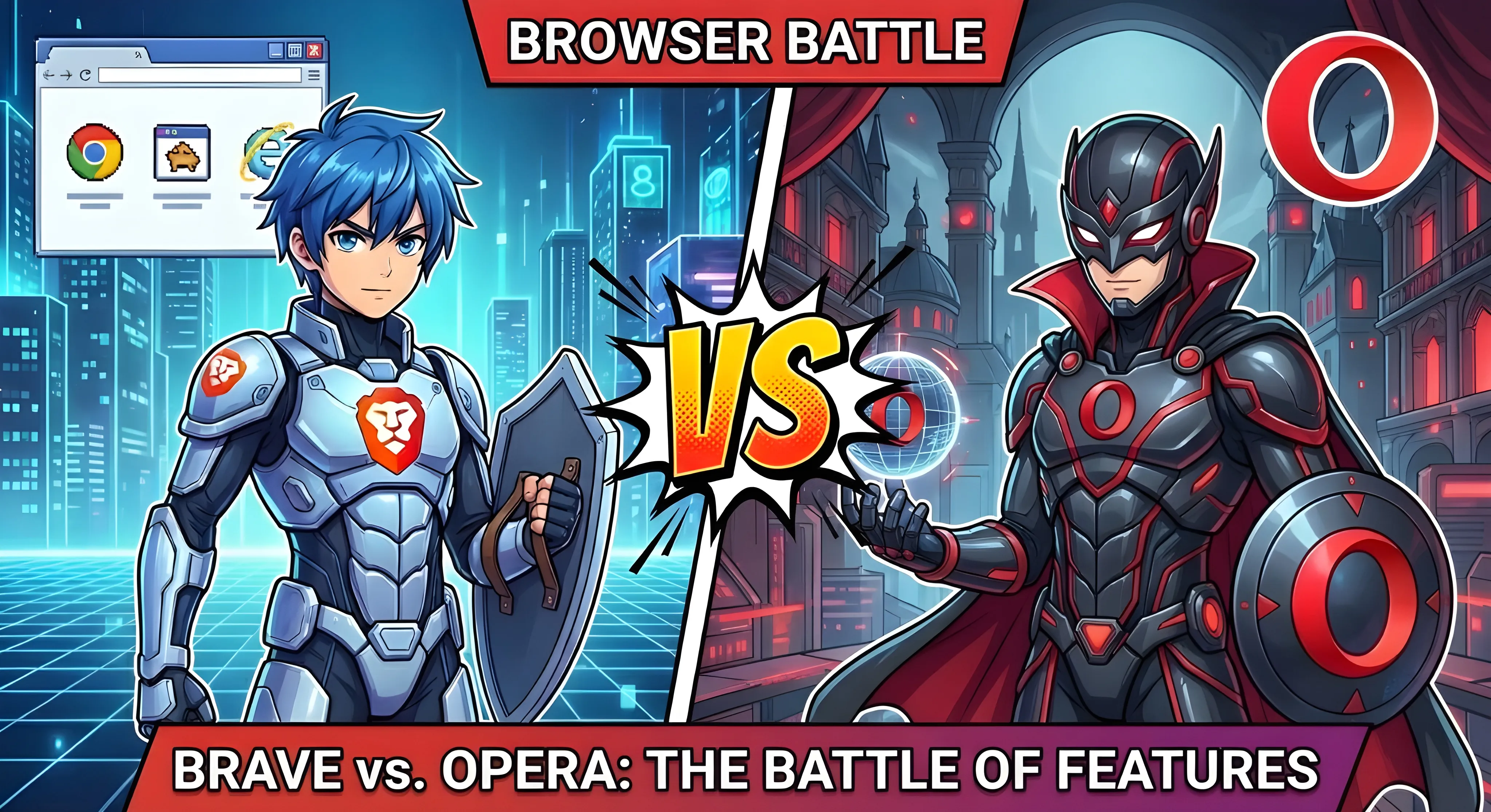Brave vs Opera 2026 对比：Leo vs Aria AI，Shields vs 基于扩展的拦截，Opera GX 游戏功能，1.01 亿 vs 3.5 亿用户